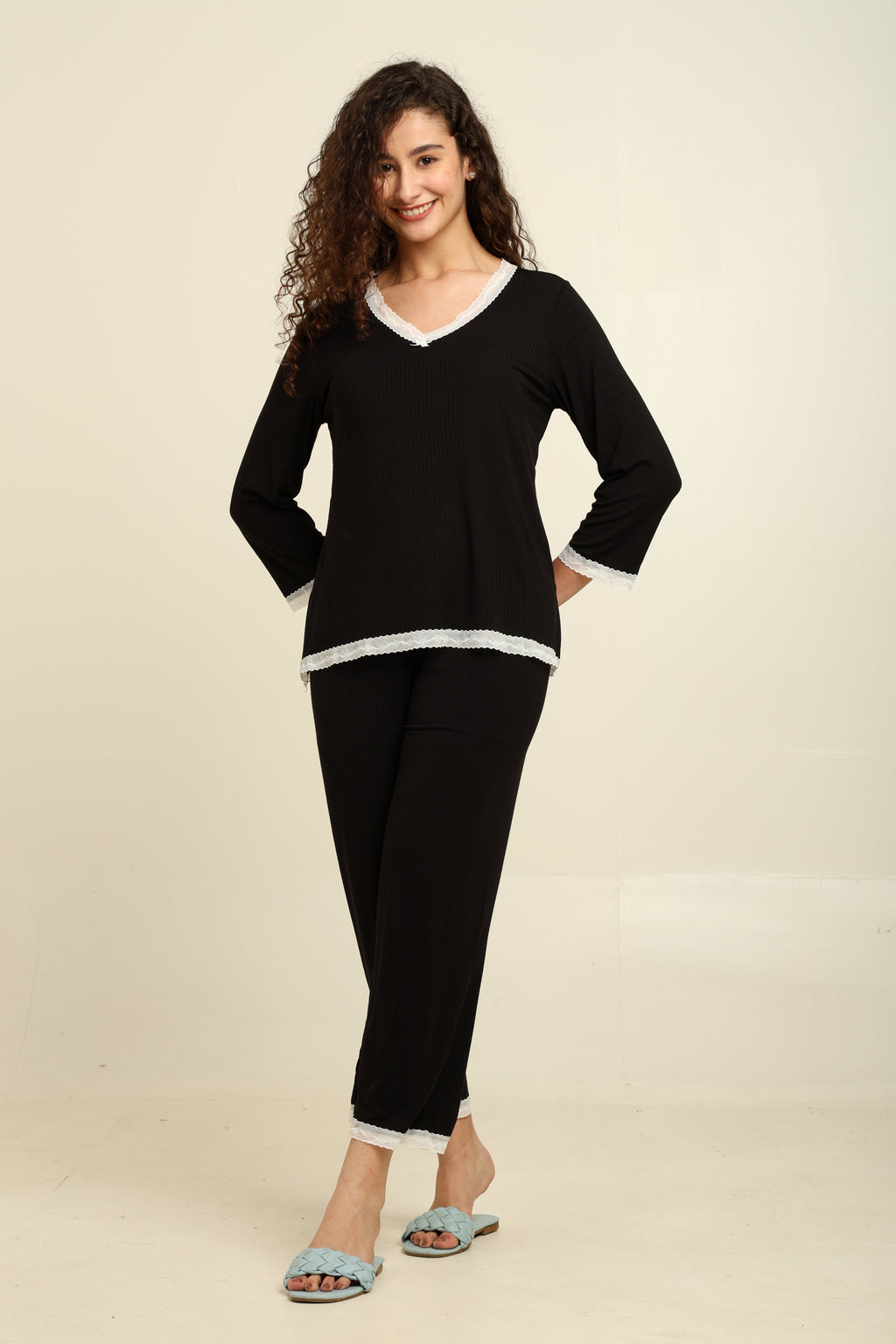 Padded Nightsuit- Long sleeves Pants Set
