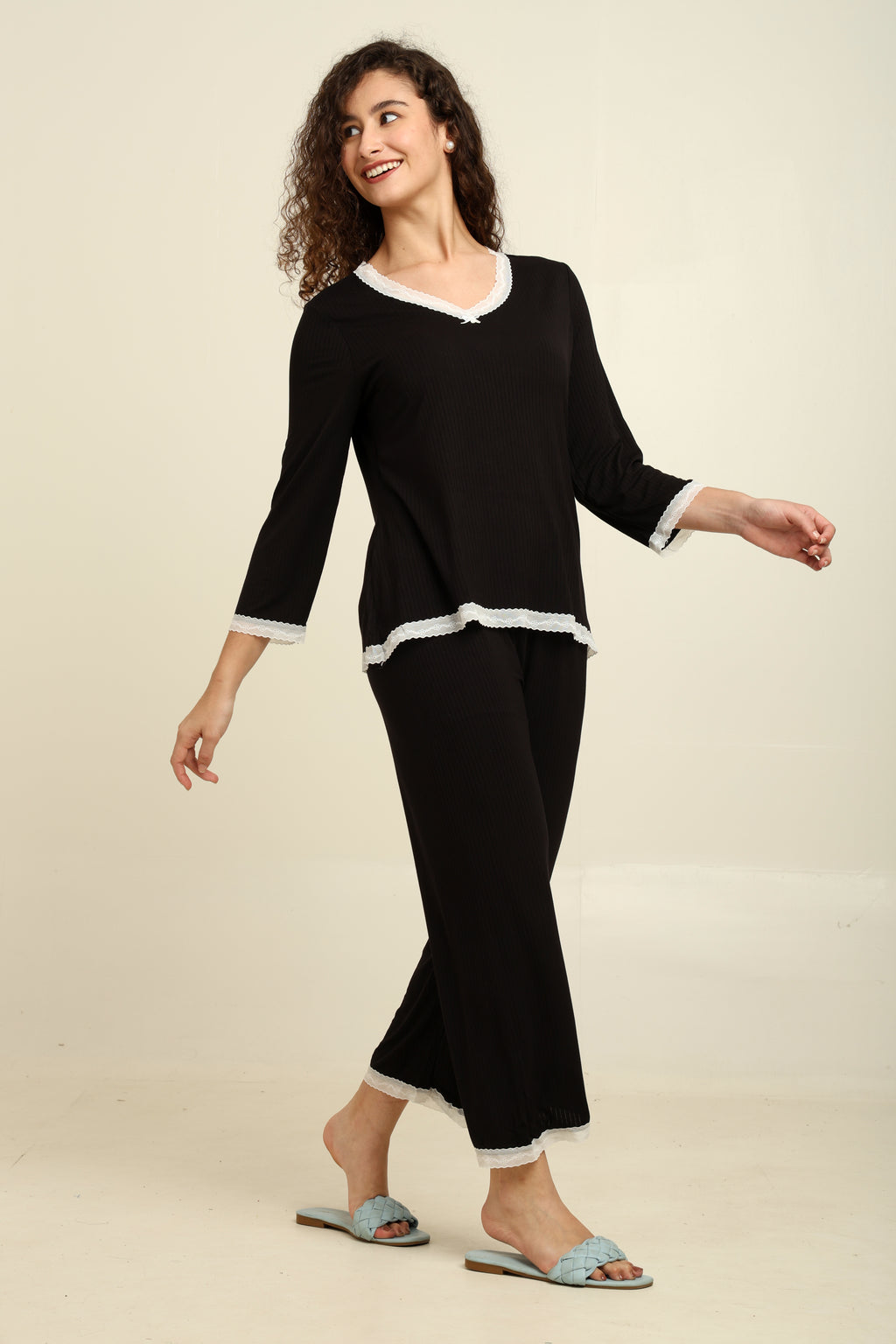 Padded Nightsuit- Long sleeves Pants Set