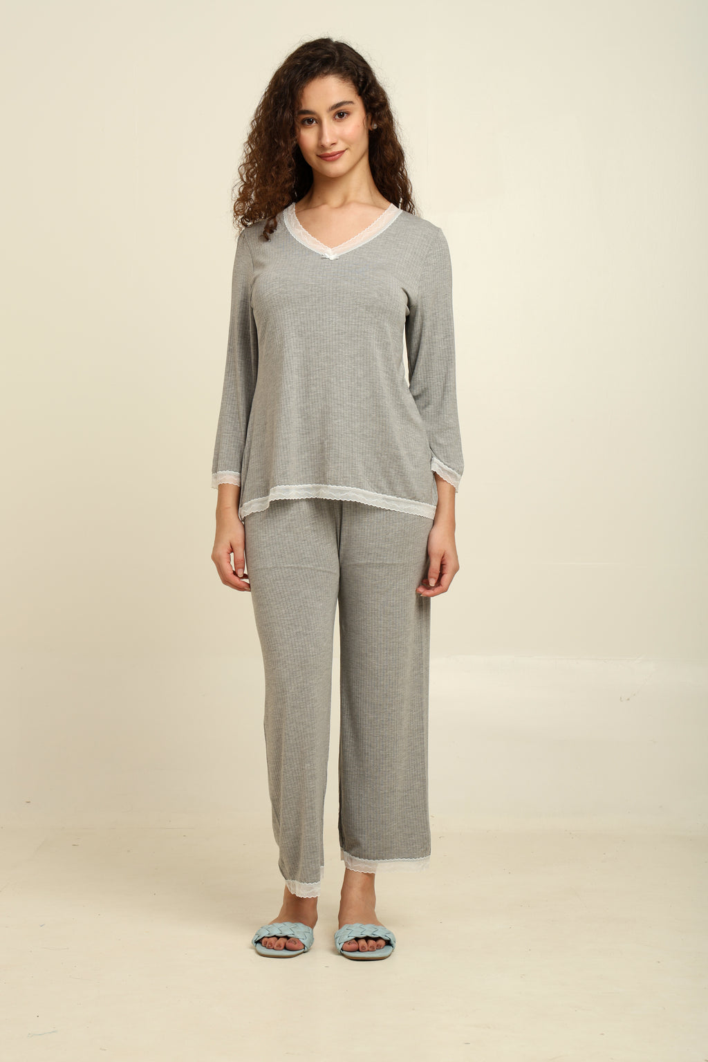 Padded Nightsuit- Long sleeves Pants Set
