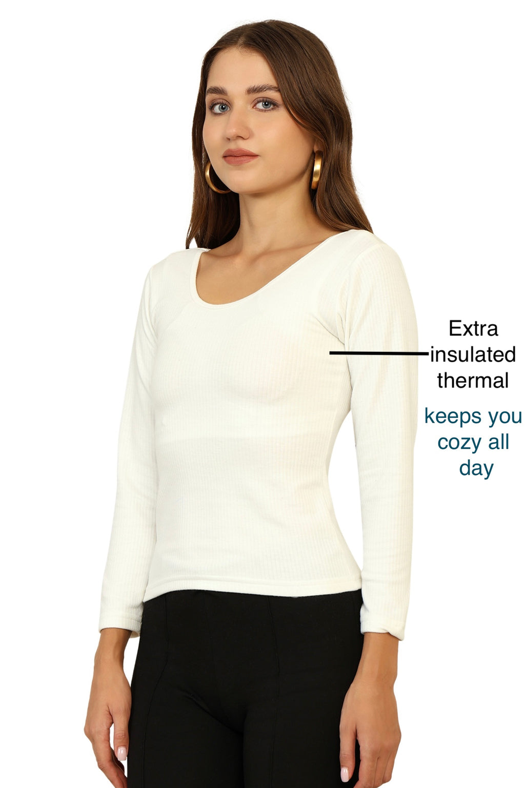 Combo Deal: Black + White Full sleeves HeatLock Thermal Bramisoles