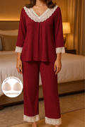 Padded Nightsuit- Long sleeves Soft modal Pants Set