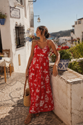 Roman Red Padded Dress