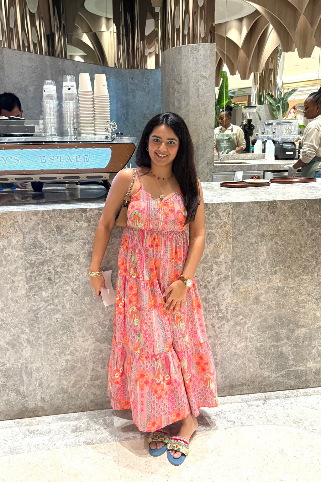 Sorbet Pink Padded Dress