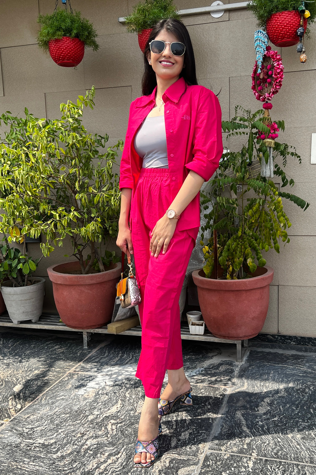 Janhvi Kapoor's lime green floral blouse + trousers set was made for lazy  holiday brunches | Vogue India