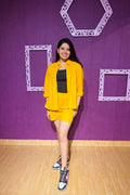 Mango Yellow Shorts Co-ord Set: Shirt + Shorts (2-piece)