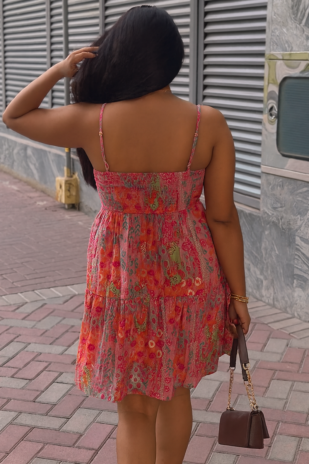 Sorbet Pink Short Padded Dress