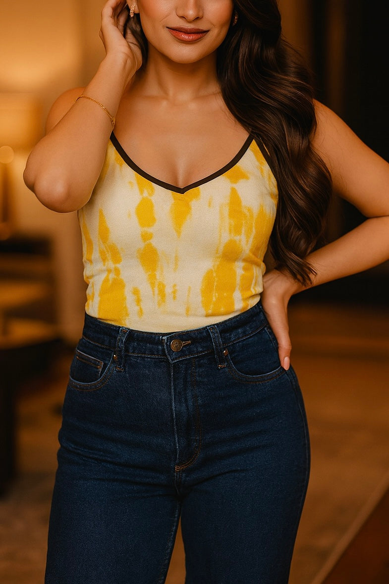Tie & dye Ivy Crop Bramisole
